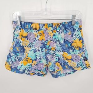 Patagonia Women's Barely Baggies Shorts Neo Tropics Blue Size Medium